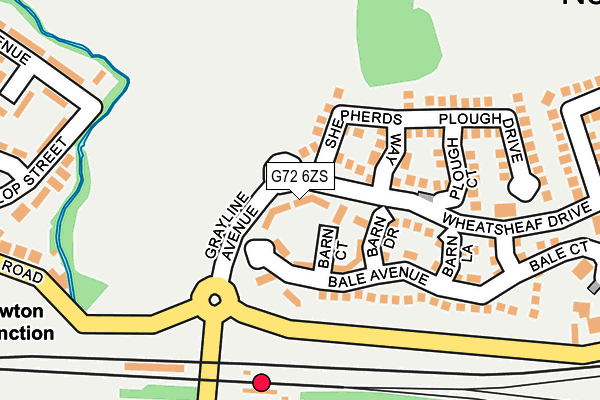 G72 6ZS map - OS OpenMap – Local (Ordnance Survey) G72 6ZS map - OS OpenMap – Local (Ordnance Survey)