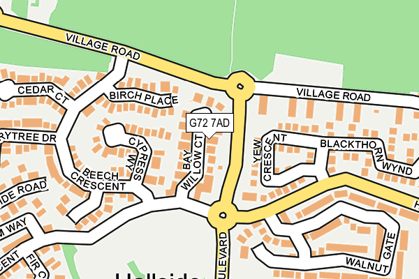 G72 7AD map - OS OpenMap – Local (Ordnance Survey) G72 7AD map - OS OpenMap – Local (Ordnance Survey)