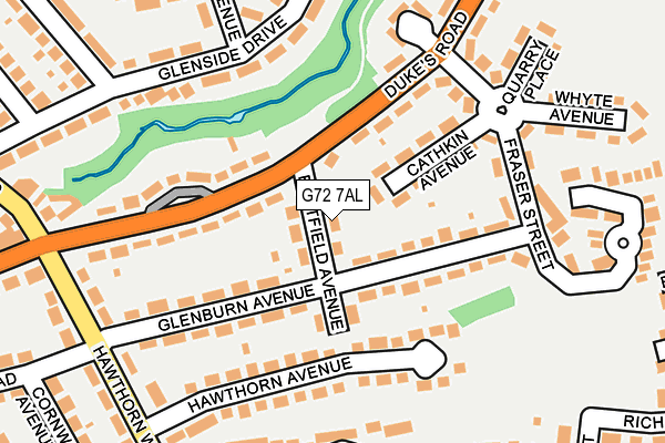 G72 7AL map - OS OpenMap – Local (Ordnance Survey) G72 7AL map - OS OpenMap – Local (Ordnance Survey)