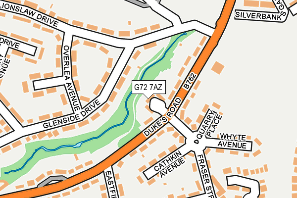 G72 7AZ map - OS OpenMap – Local (Ordnance Survey) G72 7AZ map - OS OpenMap – Local (Ordnance Survey)