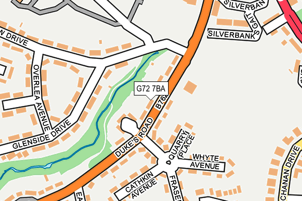 G72 7BA map - OS OpenMap – Local (Ordnance Survey) G72 7BA map - OS OpenMap – Local (Ordnance Survey)
