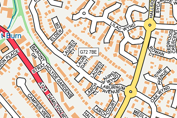 G72 7BE map - OS OpenMap – Local (Ordnance Survey) G72 7BE map - OS OpenMap – Local (Ordnance Survey)