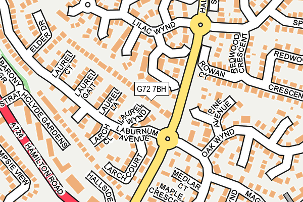 G72 7BH map - OS OpenMap – Local (Ordnance Survey) G72 7BH map - OS OpenMap – Local (Ordnance Survey)