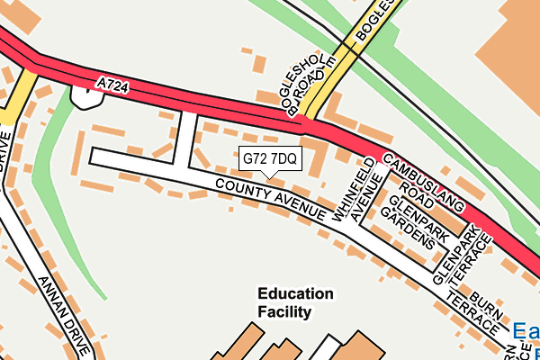 G72 7DQ map - OS OpenMap – Local (Ordnance Survey) G72 7DQ map - OS OpenMap – Local (Ordnance Survey)