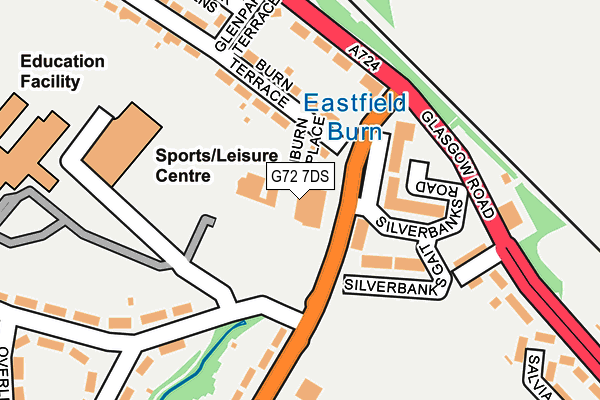 G72 7DS map - OS OpenMap – Local (Ordnance Survey) G72 7DS map - OS OpenMap – Local (Ordnance Survey)