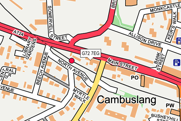 G72 7EG map - OS OpenMap – Local (Ordnance Survey) G72 7EG map - OS OpenMap – Local (Ordnance Survey)