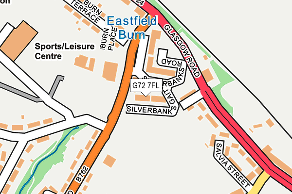 G72 7FL map - OS OpenMap – Local (Ordnance Survey)