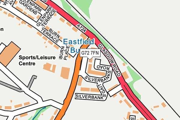 G72 7FN map - OS OpenMap – Local (Ordnance Survey)