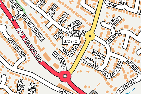 G72 7FQ map - OS OpenMap – Local (Ordnance Survey) G72 7FQ map - OS OpenMap – Local (Ordnance Survey)
