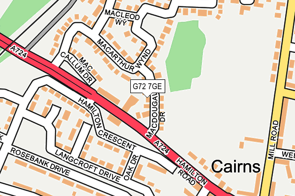 G72 7GE map - OS OpenMap – Local (Ordnance Survey) G72 7GE map - OS OpenMap – Local (Ordnance Survey)