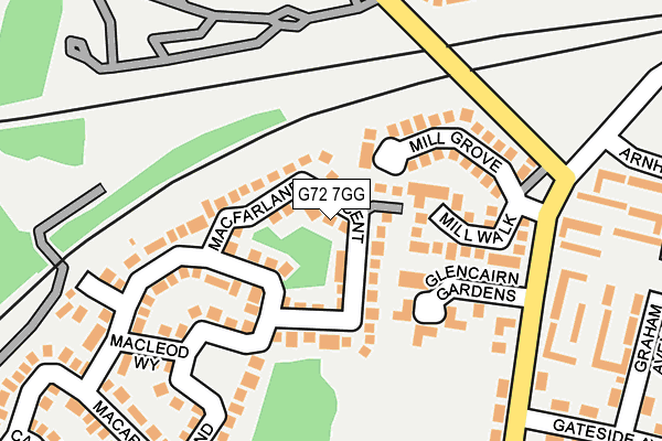 G72 7GG map - OS OpenMap – Local (Ordnance Survey) G72 7GG map - OS OpenMap – Local (Ordnance Survey)