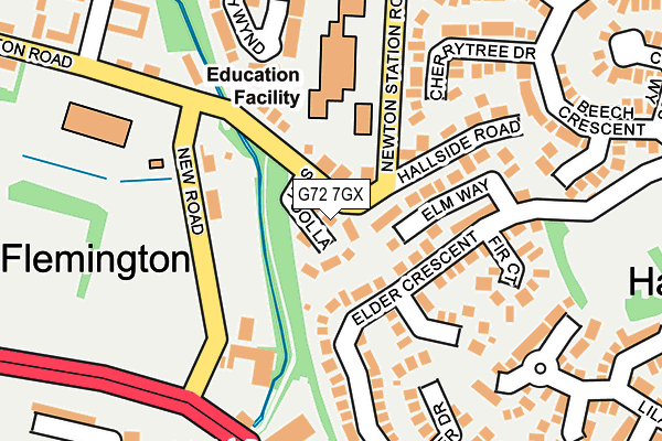 G72 7GX map - OS OpenMap – Local (Ordnance Survey) G72 7GX map - OS OpenMap – Local (Ordnance Survey)