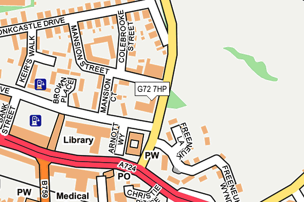 G72 7HP map - OS OpenMap – Local (Ordnance Survey) G72 7HP map - OS OpenMap – Local (Ordnance Survey)