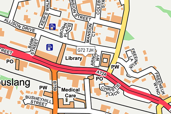 G72 7JH map - OS OpenMap – Local (Ordnance Survey) G72 7JH map - OS OpenMap – Local (Ordnance Survey)