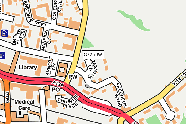 G72 7JW map - OS OpenMap – Local (Ordnance Survey) G72 7JW map - OS OpenMap – Local (Ordnance Survey)