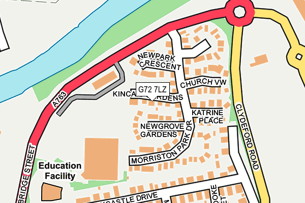 G72 7LZ map - OS OpenMap – Local (Ordnance Survey) G72 7LZ map - OS OpenMap – Local (Ordnance Survey)