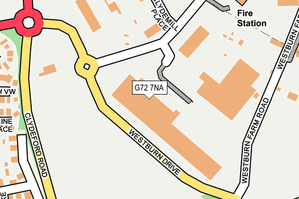 G72 7NA map - OS OpenMap – Local (Ordnance Survey) G72 7NA map - OS OpenMap – Local (Ordnance Survey)