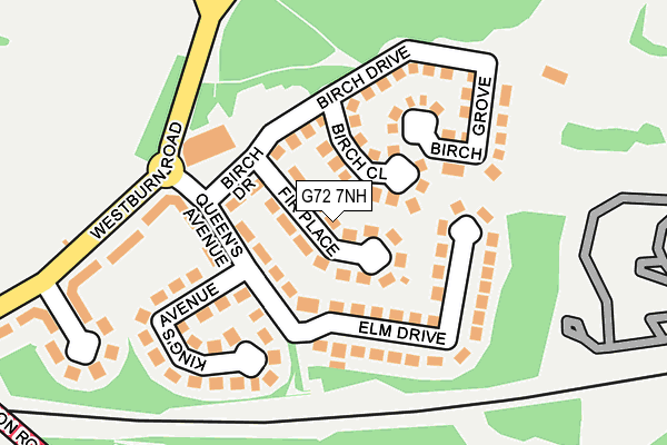 G72 7NH map - OS OpenMap – Local (Ordnance Survey) G72 7NH map - OS OpenMap – Local (Ordnance Survey)
