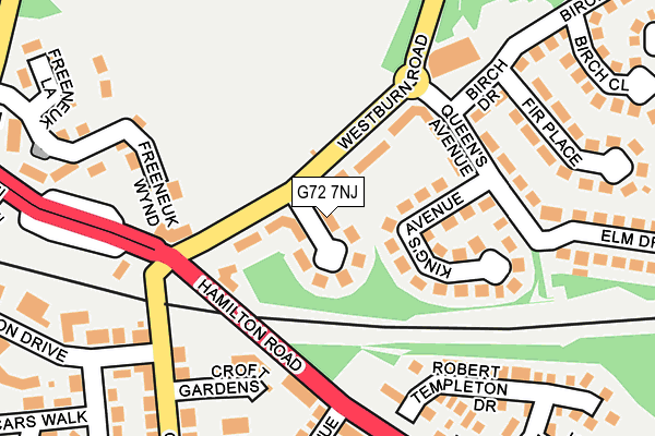 G72 7NJ map - OS OpenMap – Local (Ordnance Survey) G72 7NJ map - OS OpenMap – Local (Ordnance Survey)