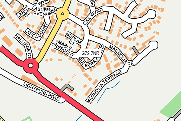 G72 7NR map - OS OpenMap – Local (Ordnance Survey) G72 7NR map - OS OpenMap – Local (Ordnance Survey)