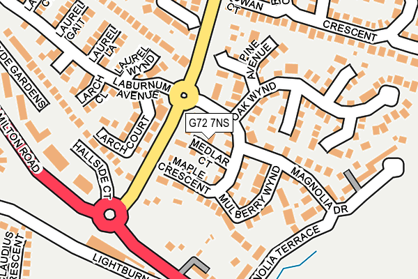 G72 7NS map - OS OpenMap – Local (Ordnance Survey) G72 7NS map - OS OpenMap – Local (Ordnance Survey)