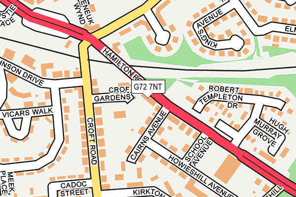 G72 7NT map - OS OpenMap – Local (Ordnance Survey) G72 7NT map - OS OpenMap – Local (Ordnance Survey)