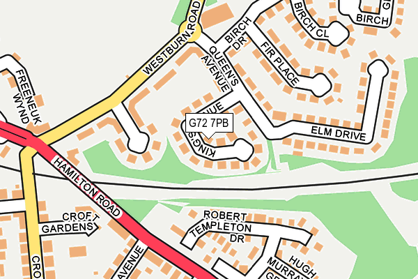G72 7PB map - OS OpenMap – Local (Ordnance Survey) G72 7PB map - OS OpenMap – Local (Ordnance Survey)