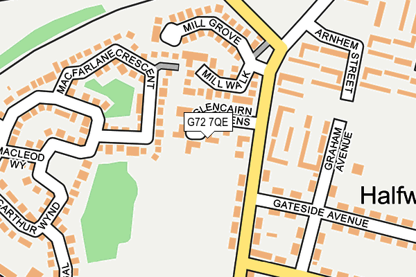 G72 7QE map - OS OpenMap – Local (Ordnance Survey) G72 7QE map - OS OpenMap – Local (Ordnance Survey)