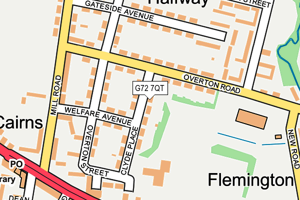 G72 7QT map - OS OpenMap – Local (Ordnance Survey) G72 7QT map - OS OpenMap – Local (Ordnance Survey)