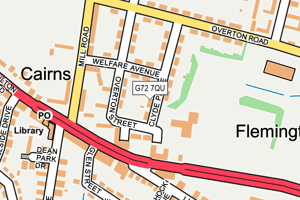 G72 7QU map - OS OpenMap – Local (Ordnance Survey) G72 7QU map - OS OpenMap – Local (Ordnance Survey)