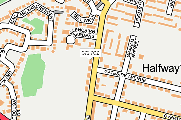 G72 7QZ map - OS OpenMap – Local (Ordnance Survey) G72 7QZ map - OS OpenMap – Local (Ordnance Survey)