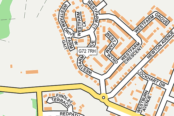 G72 7RH map - OS OpenMap – Local (Ordnance Survey) G72 7RH map - OS OpenMap – Local (Ordnance Survey)