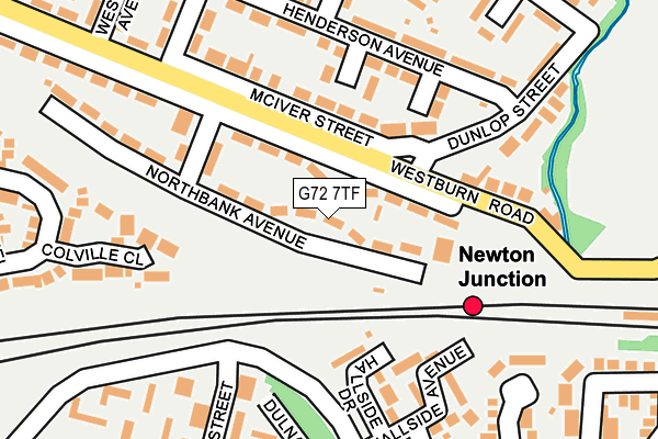 G72 7TF map - OS OpenMap – Local (Ordnance Survey)