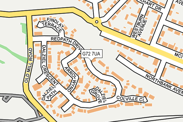 G72 7UA map - OS OpenMap – Local (Ordnance Survey) G72 7UA map - OS OpenMap – Local (Ordnance Survey)