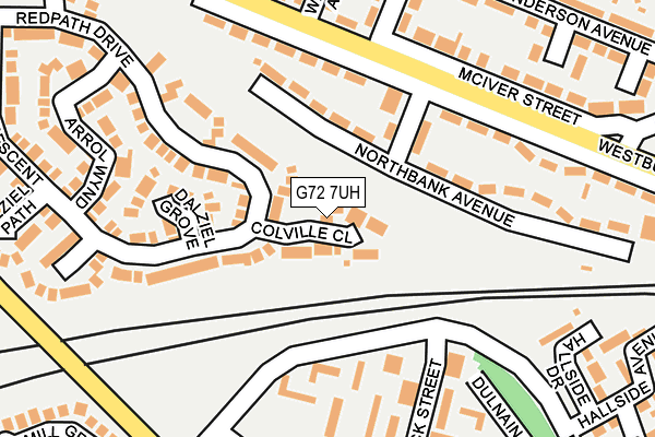 G72 7UH map - OS OpenMap – Local (Ordnance Survey) G72 7UH map - OS OpenMap – Local (Ordnance Survey)