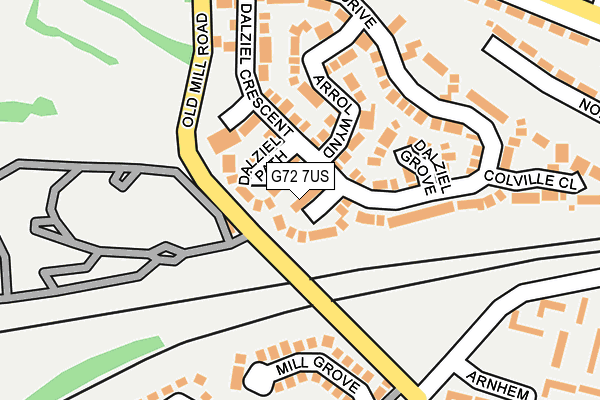 G72 7US map - OS OpenMap – Local (Ordnance Survey) G72 7US map - OS OpenMap – Local (Ordnance Survey)