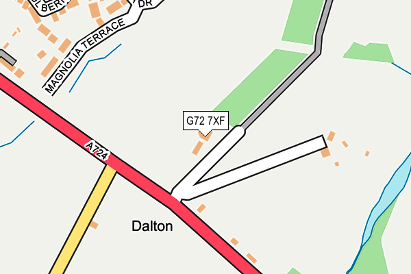 G72 7XF map - OS OpenMap – Local (Ordnance Survey) G72 7XF map - OS OpenMap – Local (Ordnance Survey)