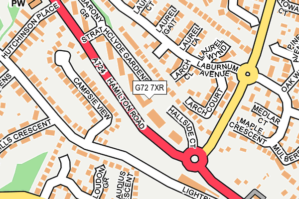 G72 7XR map - OS OpenMap – Local (Ordnance Survey) G72 7XR map - OS OpenMap – Local (Ordnance Survey)