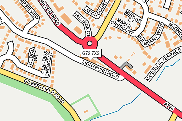 G72 7XS map - OS OpenMap – Local (Ordnance Survey) G72 7XS map - OS OpenMap – Local (Ordnance Survey)