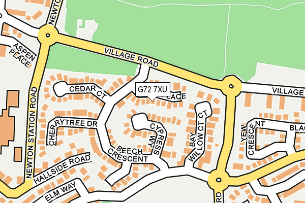 G72 7XU map - OS OpenMap – Local (Ordnance Survey) G72 7XU map - OS OpenMap – Local (Ordnance Survey)