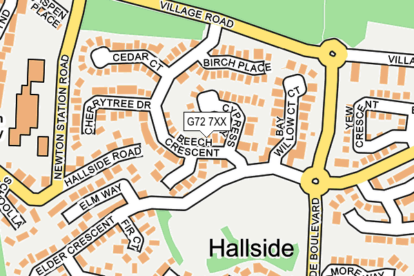 G72 7XX map - OS OpenMap – Local (Ordnance Survey)