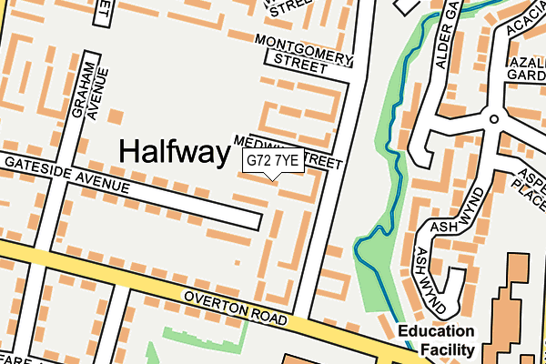 G72 7YE map - OS OpenMap – Local (Ordnance Survey) G72 7YE map - OS OpenMap – Local (Ordnance Survey)