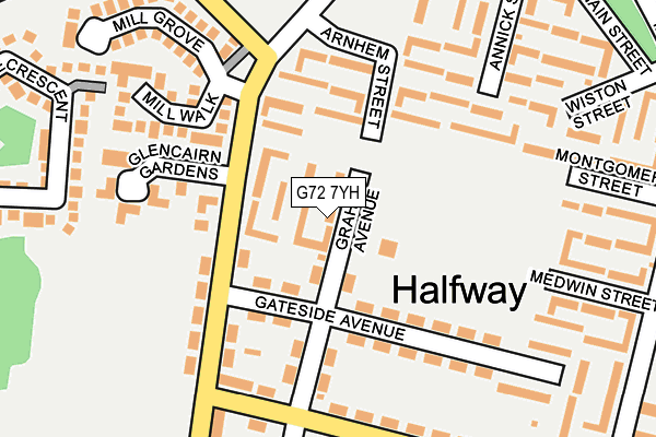 G72 7YH map - OS OpenMap – Local (Ordnance Survey) G72 7YH map - OS OpenMap – Local (Ordnance Survey)