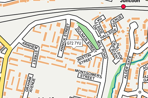 G72 7YU map - OS OpenMap – Local (Ordnance Survey) G72 7YU map - OS OpenMap – Local (Ordnance Survey)