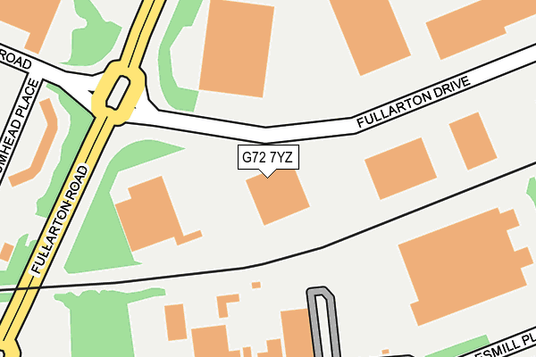 G72 7YZ map - OS OpenMap – Local (Ordnance Survey) G72 7YZ map - OS OpenMap – Local (Ordnance Survey)