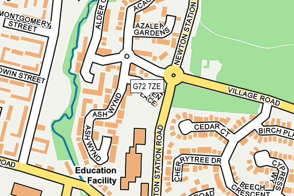 G72 7ZE map - OS OpenMap – Local (Ordnance Survey) G72 7ZE map - OS OpenMap – Local (Ordnance Survey)