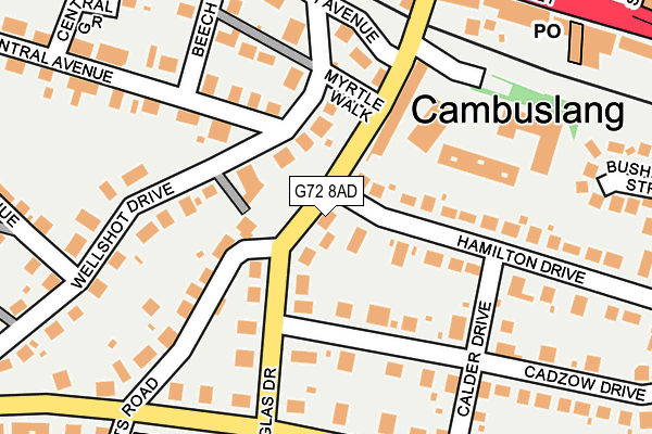 G72 8AD map - OS OpenMap – Local (Ordnance Survey) G72 8AD map - OS OpenMap – Local (Ordnance Survey)