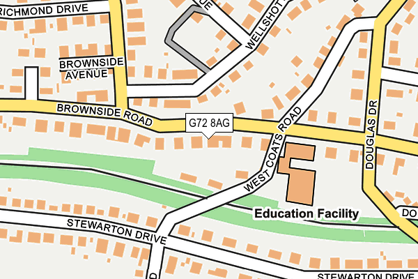 G72 8AG map - OS OpenMap – Local (Ordnance Survey) G72 8AG map - OS OpenMap – Local (Ordnance Survey)