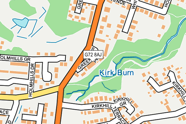 G72 8AJ map - OS OpenMap – Local (Ordnance Survey) G72 8AJ map - OS OpenMap – Local (Ordnance Survey)