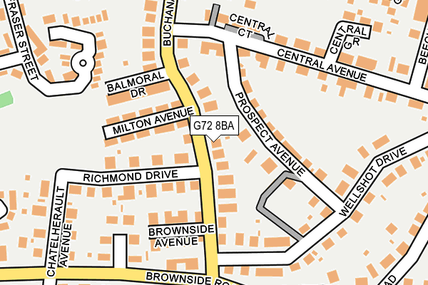 G72 8BA map - OS OpenMap – Local (Ordnance Survey) G72 8BA map - OS OpenMap – Local (Ordnance Survey)